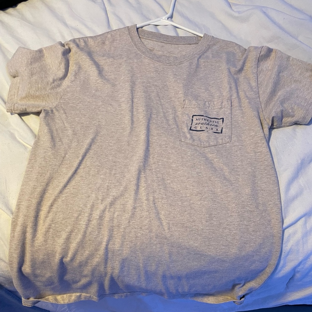 Southern Marsh, Short sleeve, Color Grayish tan, Size Large,Brand Southern Marsh